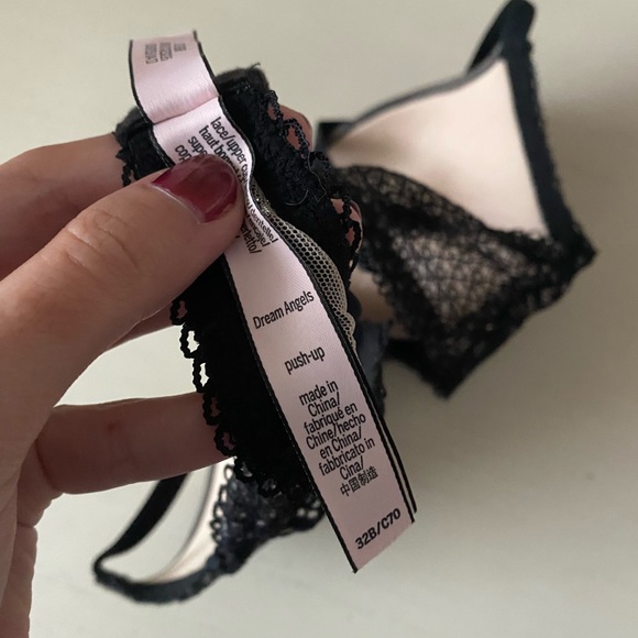 Like new Victoria’s Secret dream angels push up black and nude lace bra - Picture 5 of 7